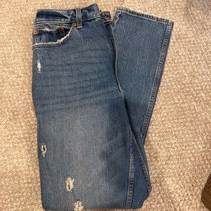Abercrombie curve love mom high rise jeans